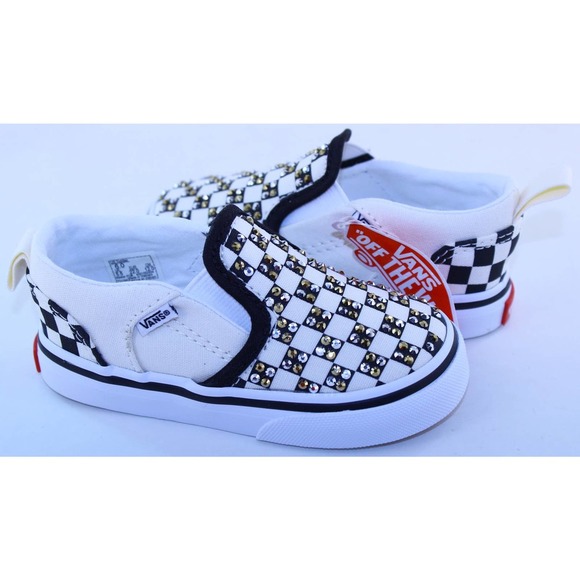 Vans Asher Slip-On Black Sneakers Toddler's Size 6 - Picture 2 of 12